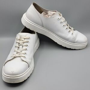 Dr. Martens White Leather Sneakers SIZE M-10; W-11